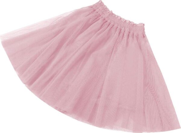 Girstunm Women's Elastic Waist Dancing Dress Princess Mesh Tulle Above Knee Skirts - Image 3