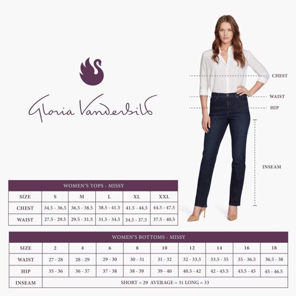 Gloria Vanderbilt Women's Amanda Classic High Rise Tapered Jean - Image 4