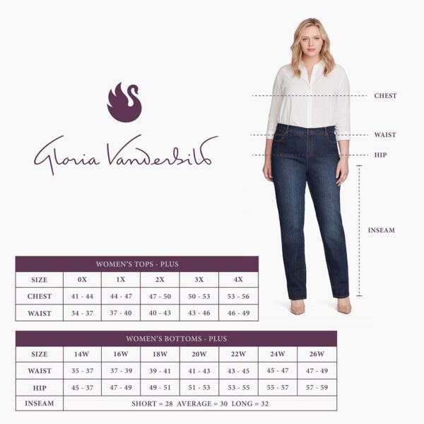 Gloria Vanderbilt womens Amanda Classic High Rise Tapered Jean Standard - Image 5