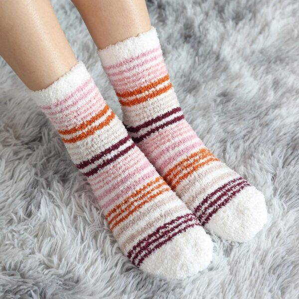 HIALTODAY Fuzzy Socks Womens Cozy Fluffy Socks for Women Soft Winter Warm Socks for Home Christmas Gifts - Image 7