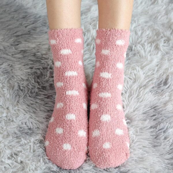 HIALTODAY Fuzzy Socks Womens Cozy Fluffy Socks for Women Soft Winter Warm Socks for Home Christmas Gifts - Image 8