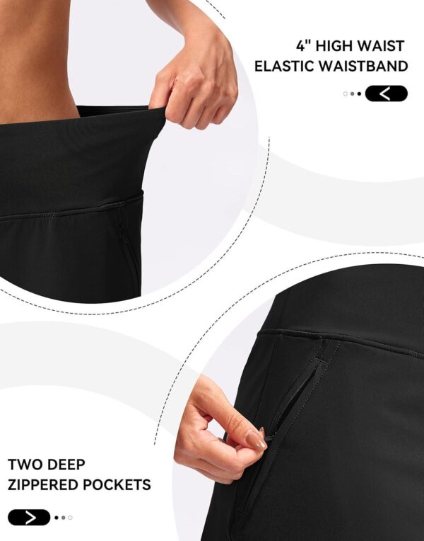 High Waisted Golf Skirts Tennis Skirt Zipper Pockets Athletic Skorts for Woman Workout Casual - Image 2