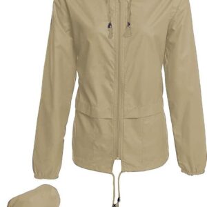 Hount Women's Lightweight Hooded Raincoat Waterproof Packable Active Outdoor Rain Jacket (S-3XL)
