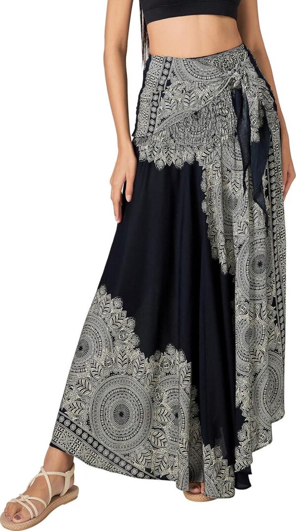 Joob Joob Long Boho Skirts for Women - Bohemian Hippie Maxi Summer Skirt