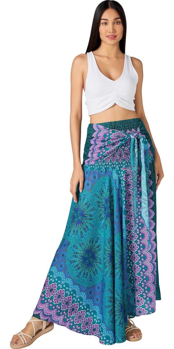 Joob Joob Long Boho Skirts for Women - Bohemian Hippie Maxi Summer Skirt - Image 4