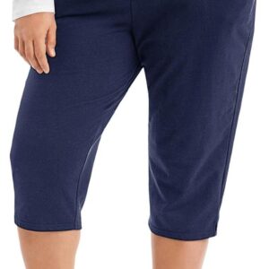 Just My Size Women's Sweatspants, French Terry Capris with Pockets, JMS Women's Capri Pocket Sweatpants