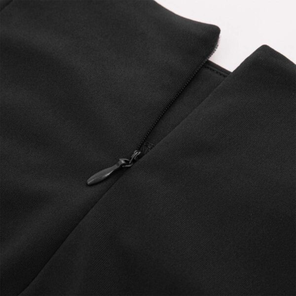 Kate Kasin Wear to Work Pencil Skirts for Women Elastic High Waist Wrap Front Knee Length Bodycon Skirt Tummy Control - Image 5