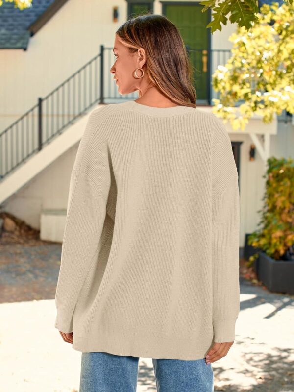 LILLUSORY Women's Cardigan 2023 Open Front Oversized Button Lightweight Sweaters V Neck Loose Cardigans Knit Outwear - Image 6