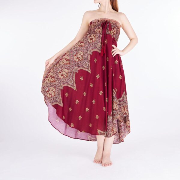 Lannaclothesdesign Women's Long Maxi Skirt Bohemian Gypsy Hippie Style Clothing Boho Skirts - Image 3