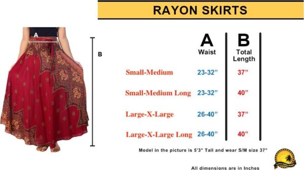 Lannaclothesdesign Women's Long Maxi Skirt Bohemian Gypsy Hippie Style Clothing Boho Skirts - Image 6