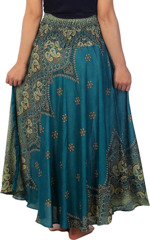 Lannaclothesdesign Women's Long Maxi Skirt Bohemian Gypsy Hippie Style Clothing Boho Skirts - Image 3