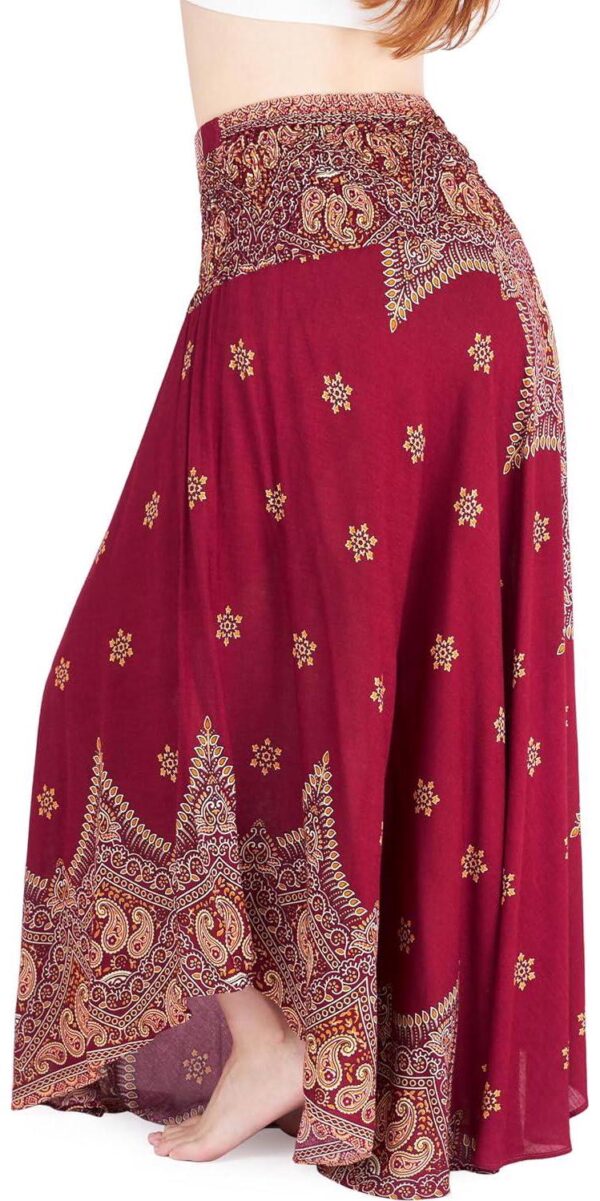 Lannaclothesdesign Women's Long Maxi Skirt Bohemian Gypsy Hippie Style Clothing Boho Skirts - Image 6
