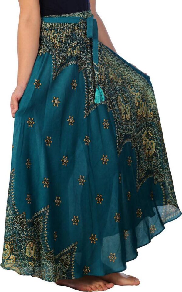 Lannaclothesdesign Women's Long Maxi Skirt Bohemian Gypsy Hippie Style Clothing Boho Skirts - Image 2