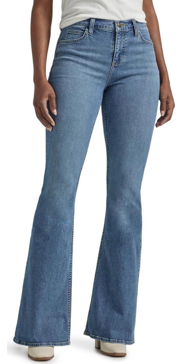 Lee Women's Legendary Mid Rise Flare Jean
