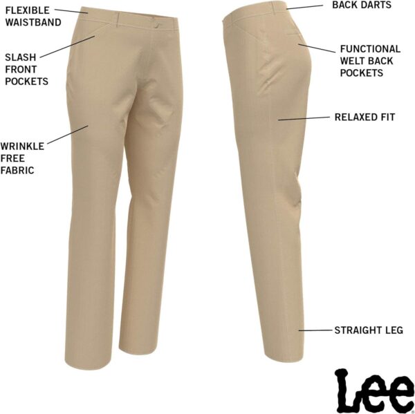Lee womens Wrinkle Free Relaxed Fit Straight Leg Pant - Image 4