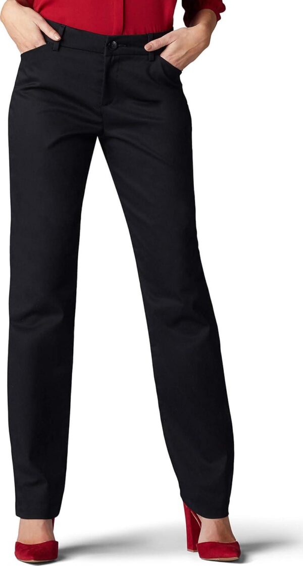 Lee womens Wrinkle Free Relaxed Fit Straight Leg Pant