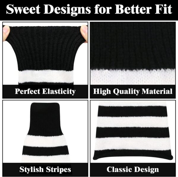 Leg Warmers for Women Girls Japanese Style Lolita Leg Warmer Long Kawaii Knit Socks Gothic Harajuku Leg Cover Stockings - Image 5