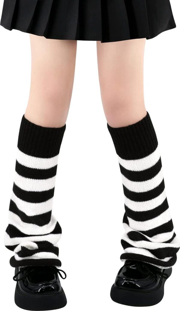 Leg Warmers for Women Girls Japanese Style Lolita Leg Warmer Long Kawaii Knit Socks Gothic Harajuku Leg Cover Stockings