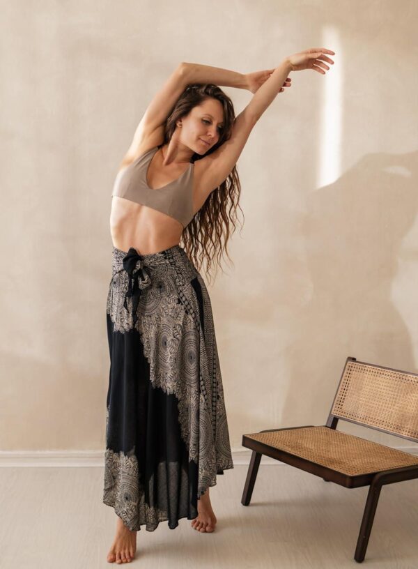 Long Skirts for Women Maxi Boho Skirt Floral Print - Image 4
