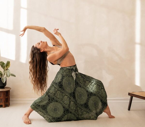 Long Skirts for Women Maxi Boho Skirt Floral Print - Image 4