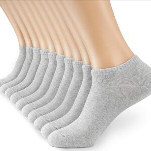 MONFOOT Women's and Men's 10-20 Pairs Thin Cotton Low Cut Ankle Socks, multipack