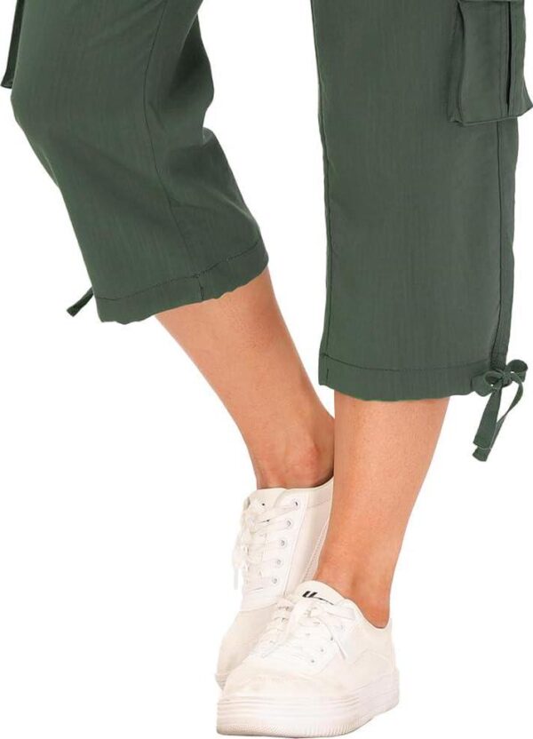 MoFiz Womens Capris with Pockets Loose Fit Casual Capri Pants Dressy Lightweight Ladies Baggy Cargo Pants for Hiking - Image 5