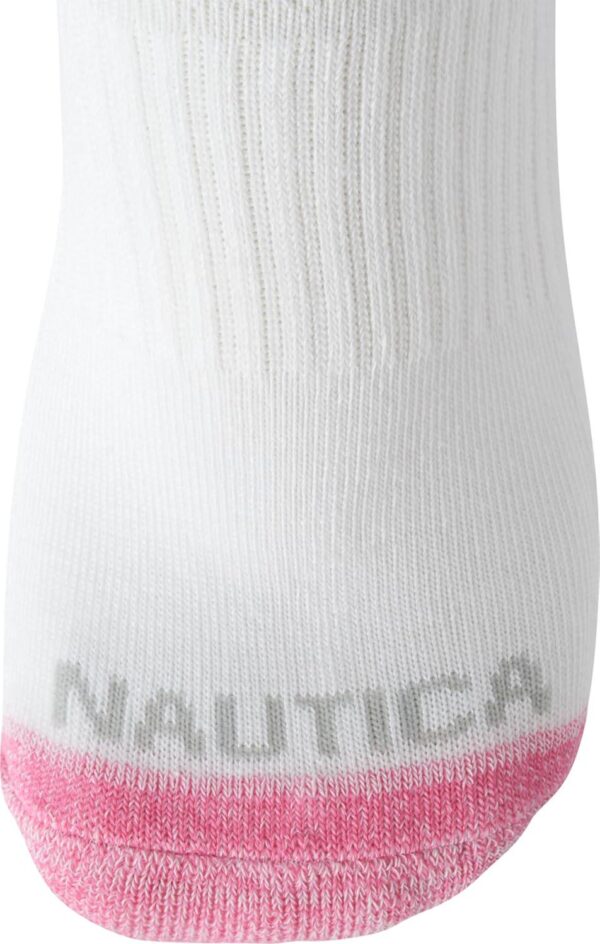 Nautica Women's Quarter Cut Moisture Control Athletic Socks with Cushioned Comfort (12 Pack) - Image 5
