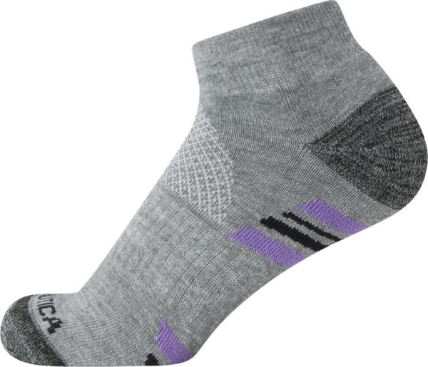 Nautica Women's Quarter Cut Moisture Control Athletic Socks with Cushioned Comfort (12 Pack) - Image 6