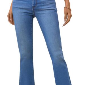 OFLUCK Women's High Rise Retro Flare Jeans Slim Fit Street Trendy Bell Bottom Jeans