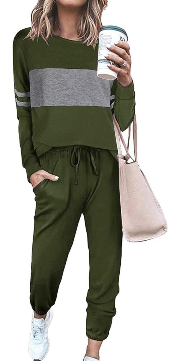PRETTYGARDEN Womens 2 Piece Long Sleeve Tracksuit With Long Pants