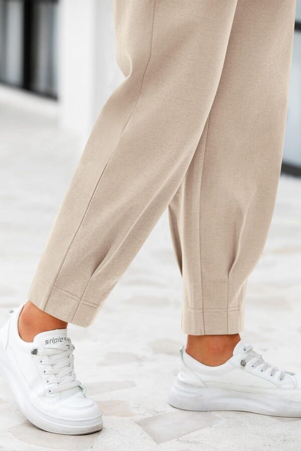 PRETTYGARDEN Womens Summer High Waisted Ankle Length Trouser Slacks With Pockets - Image 5