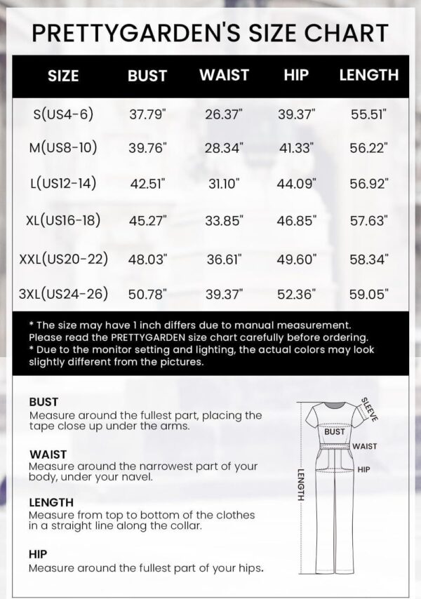 PRETTYGARDEN Womens Summer Casual Off Shoulder Loose Jumpsuit Rompers - Image 6