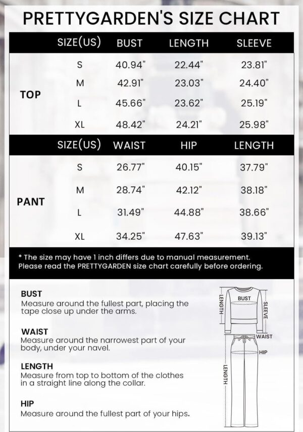 PRETTYGARDEN Womens 2 Piece Off Shoulder Ribbed Long Sleeve Pullover Long Pants With Pockets - Image 6