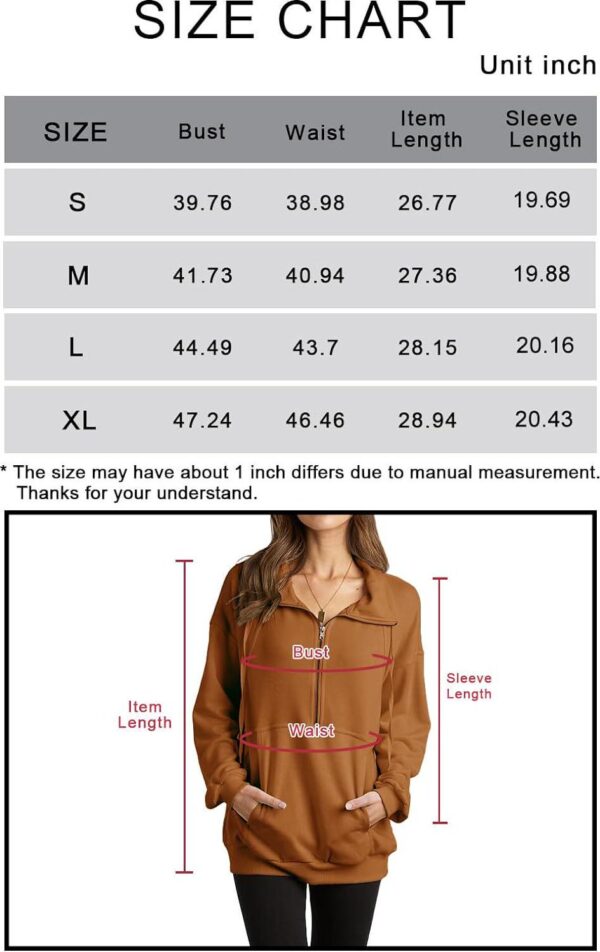 PRETTYGARDEN Womens Lapel Zipper Sweatshirt - Image 6