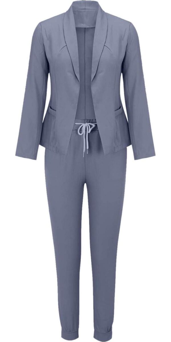 Pants Suits for Women Dressy Business Casual Outfits Blazer Sets Pant Suits 2 Piece Set Work Outfits Office Clothing - Image 4