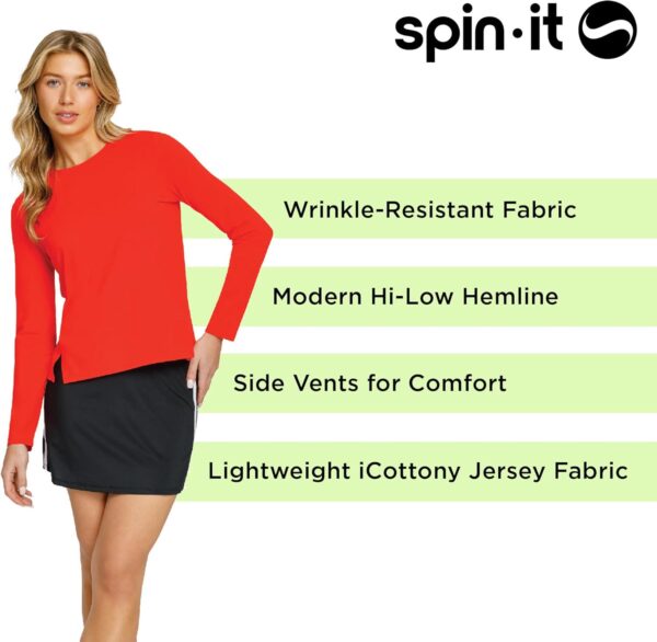 Pickleball Friday Top - Long Sleeve Workout Tops for Women - Women s Athletic Tops - Golf Tennis Moisture Wicking - Image 6