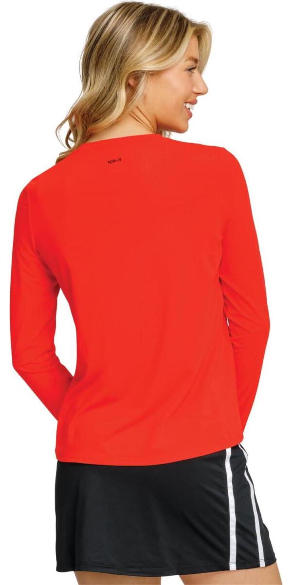 Pickleball Friday Top - Long Sleeve Workout Tops for Women - Women s Athletic Tops - Golf Tennis Moisture Wicking - Image 3