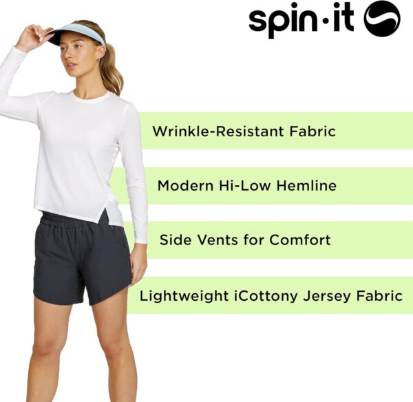 Pickleball Friday Top - Long Sleeve Workout Tops for Women - Women s Athletic Tops - Golf Tennis Moisture Wicking - Image 6
