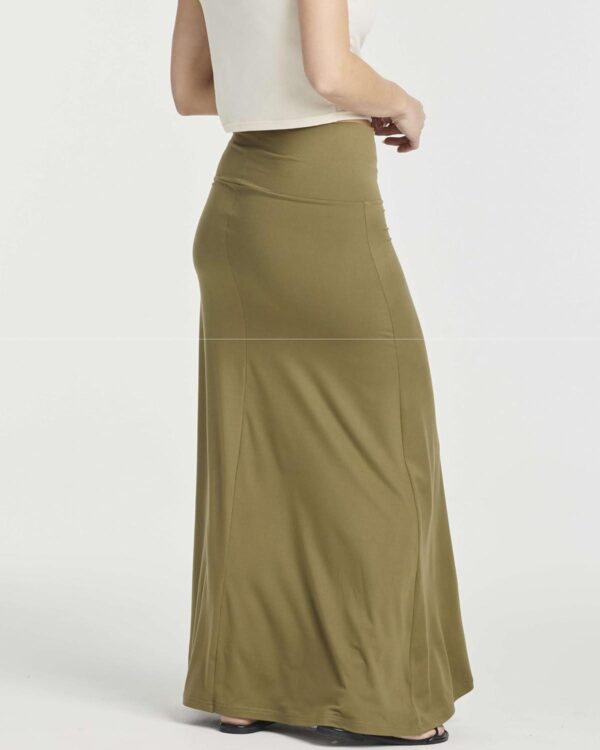 Real Essentials 3 Pack: Women's Ultra-Soft Flowy Maxi High Waisted Long Skirts (Available in Plus Size) - Image 3