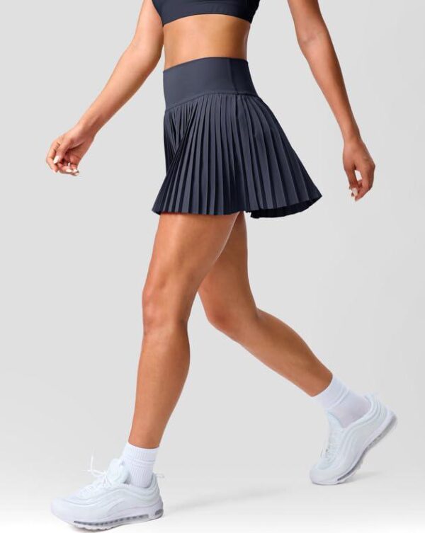 SANTINY Pleated Tennis Skirt for Women with Pockets Shorts Women's High Waisted Lightweight Athletic Golf Skorts Skirts - Image 3
