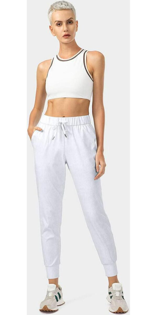 SANTINY Women's Joggers Pants Pockets Drawstring Running Sweatpants for Women Lounge Workout Jogging - Image 5