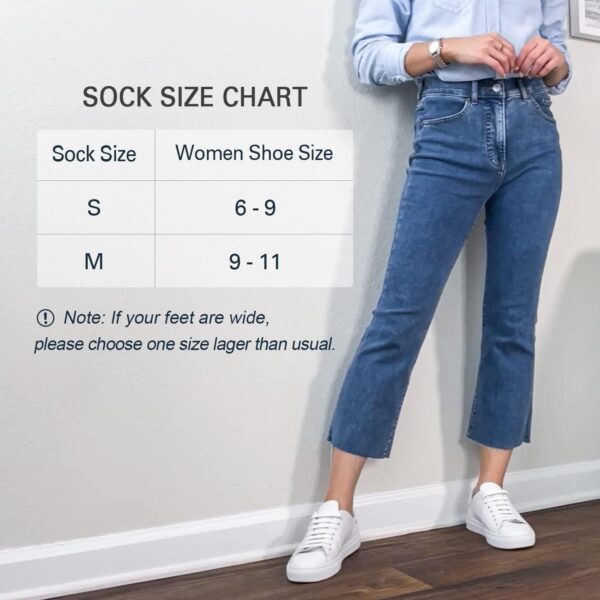 SIXDAYSOX Womens No Show Socks 4-8 Pairs Ondo Low Cut Non-Slip Socks Invisible Cotton Liner Socks - Image 5