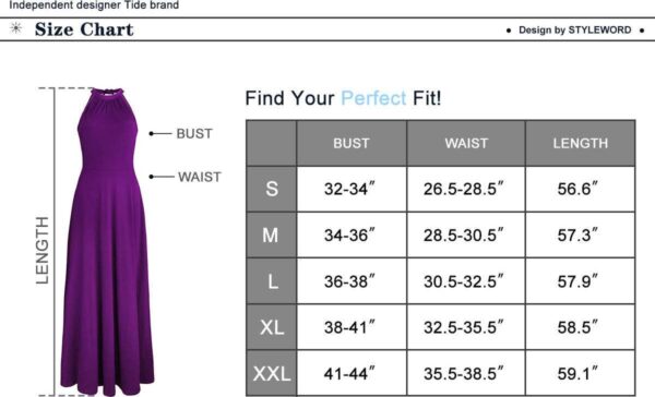 STYLEWORD Women's Summer Fashion Formal Maxi Dresses Wedding Guest Hawaiian Beach Halter Neck Long Dresses - Image 6