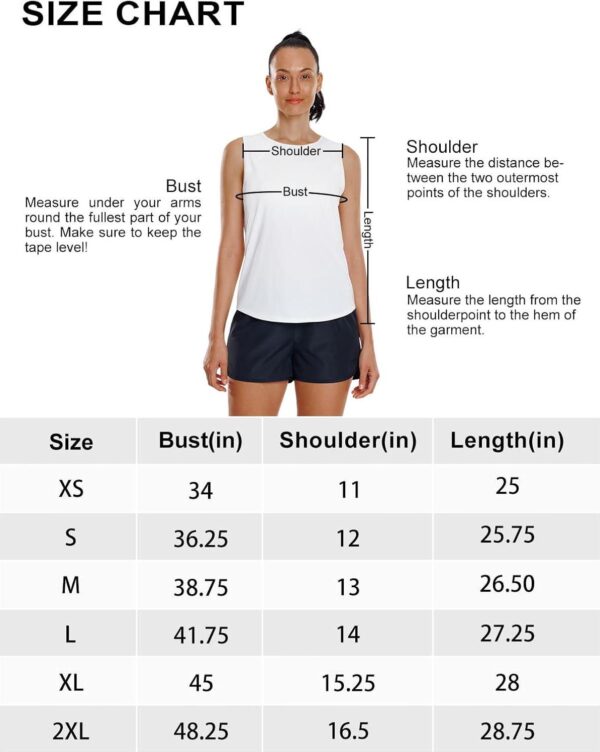 Seamaid Women's Workout Tank Tops Sleeveless Athletic Running Shirts Loose Fit for Active Shirts Sports Exercise - Image 7