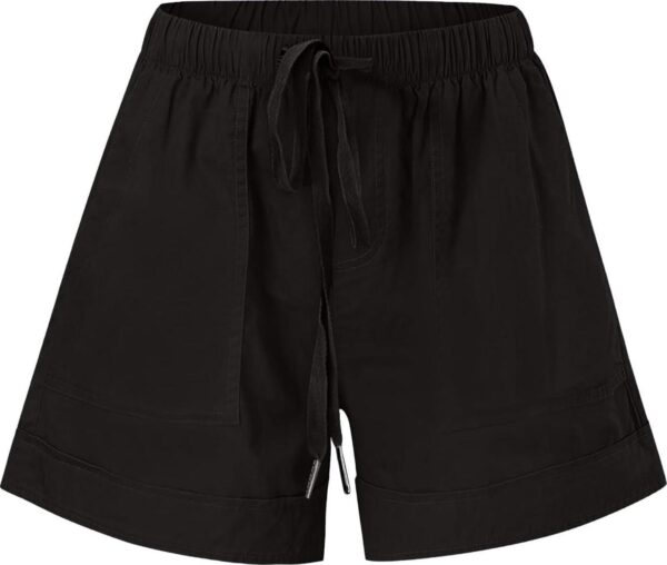 Shorts for Women Trendy 2024 Casual Summer Drawstring Shorts with Pockets Beach Loose Elastic Waist Vacation Clothes - Image 4
