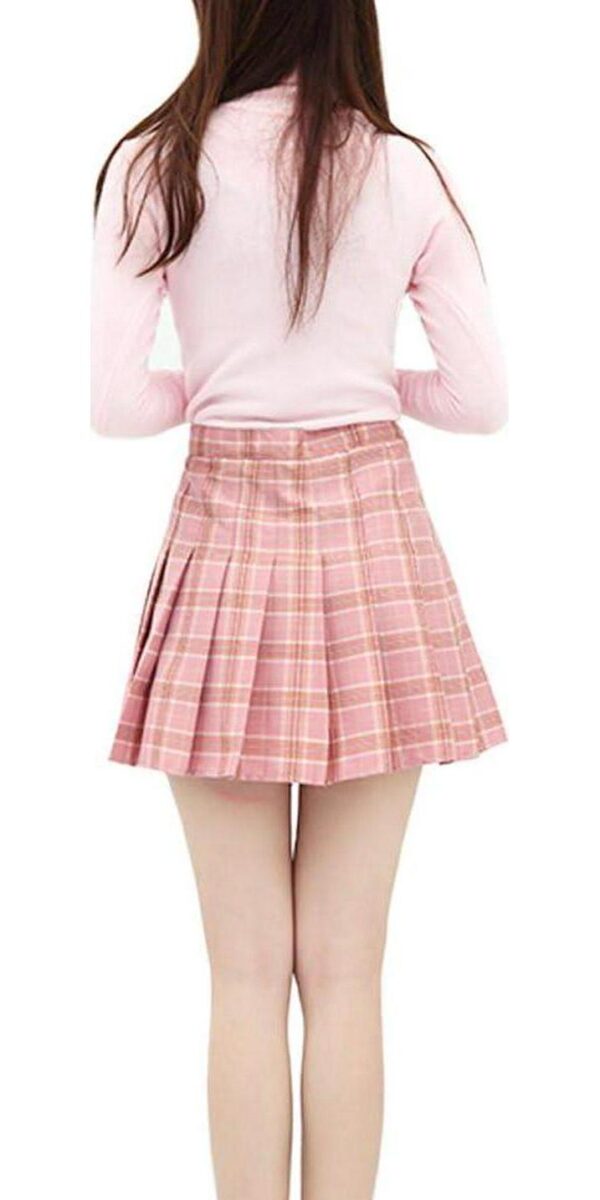 Sports High Waist with Underpants Tennis School Cheerleader Pleated Skirt - Image 2
