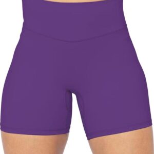 Sunzel No Front Seam High Waist Biker Shorts for Women, Squat Proof Yoga Workout Gym Bike Shorts