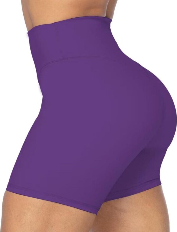 Sunzel No Front Seam High Waist Biker Shorts for Women, Squat Proof Yoga Workout Gym Bike Shorts - Image 3