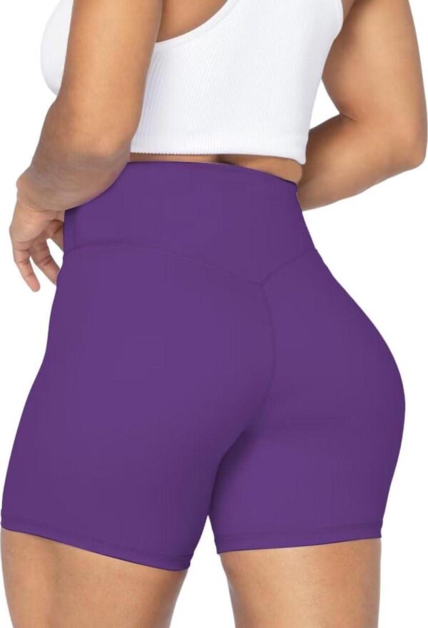 Sunzel No Front Seam High Waist Biker Shorts for Women, Squat Proof Yoga Workout Gym Bike Shorts - Image 2
