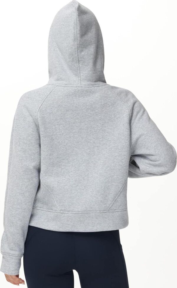 THE GYM PEOPLE Women's Full-Zip Up Hoodies Jacket Fleece Workout Crop Tops Sweatshirts with Pockets Thumb Hole - Image 3